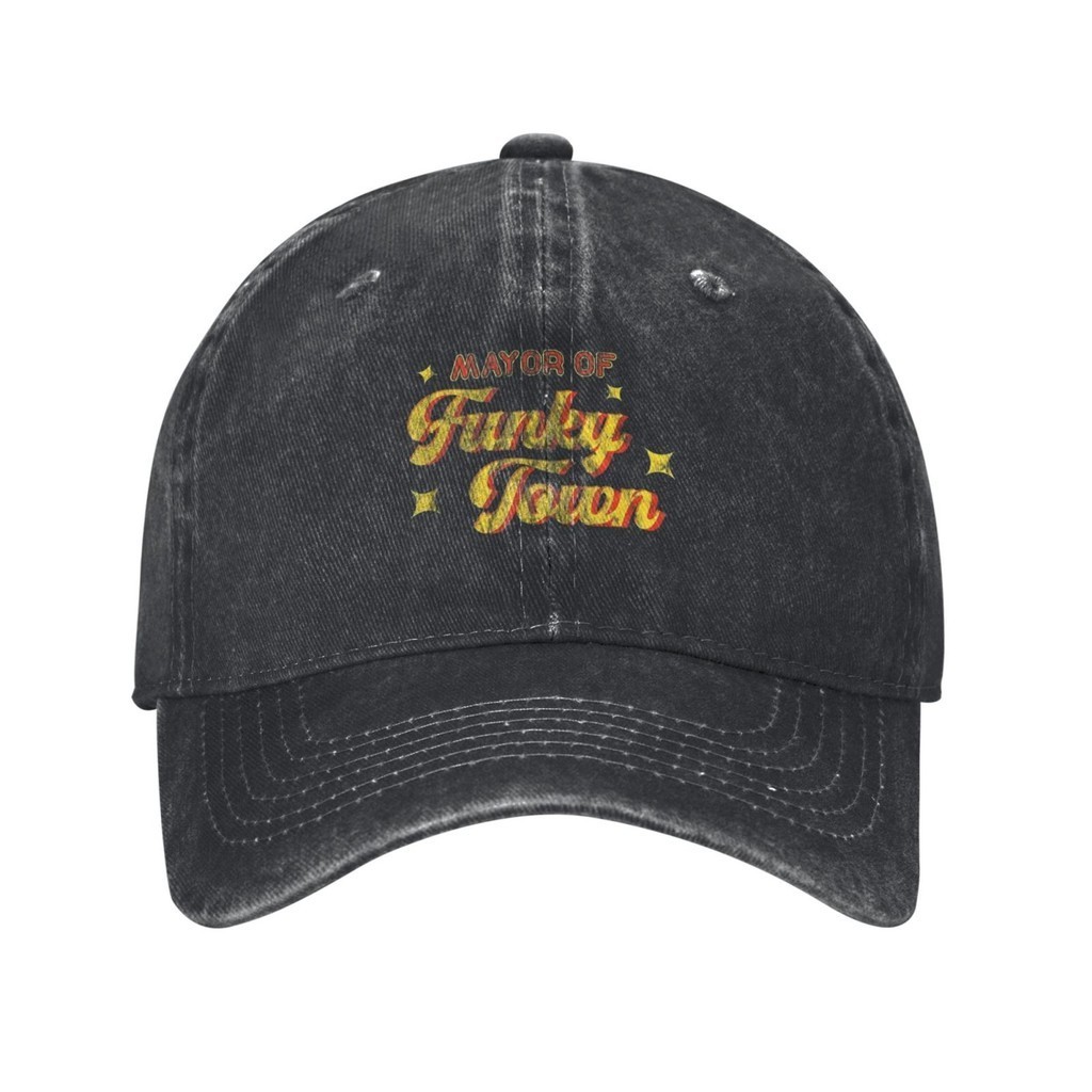 Mayor Of Funky Town 1970S Disco Custom Design หมวกคาวบอยแบบปรับได้