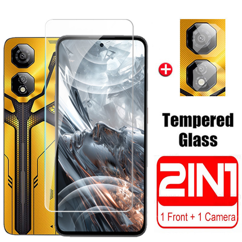 ZTE nubia Neo 5 2 3 GT 5G 2024 ป้องกันหน้าจอ 2in1 ฝาครอบกระจกนิรภัยป้องกันสําหรับ Neo5 Neo5GT Neo5Pro Neo2 nubiaNeo Neo3 nubia3 Neo3GT ฟิล์มเลนส์กล้อง