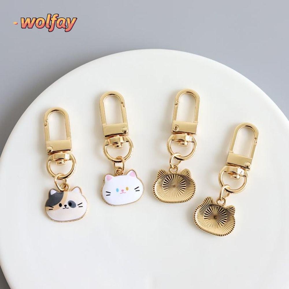 Wolfay กระเป ๋ าจี ้ , พวงกุญแจแมวโลหะคู ่ , ชุดหูฟังสร ้ างสรรค ์ U Disk พวงกุญแจ