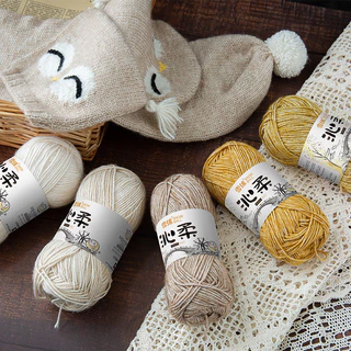 Gate Snowball Qinrou Yarn Ball สเปรย์เส้นด้าย diy Hand-Knitted ตุ๊กตาผ้าห่มอะคริลิคด้ายฝ้ายโครเชต์คลิปผม