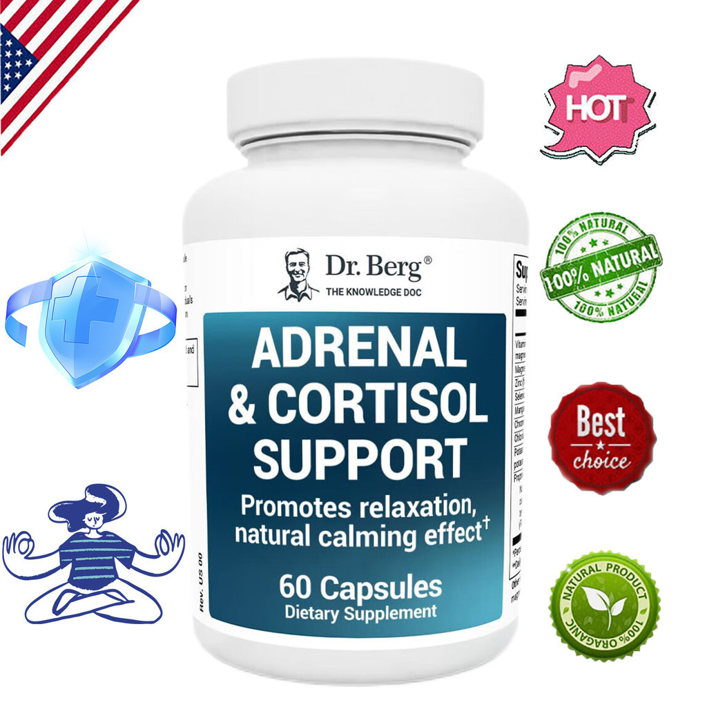 ดร. Berg Adrenal & Cortisol - อาหารเสริม Adder & Cortisol Manager - Mood, Focus, Relaxing & Stress S