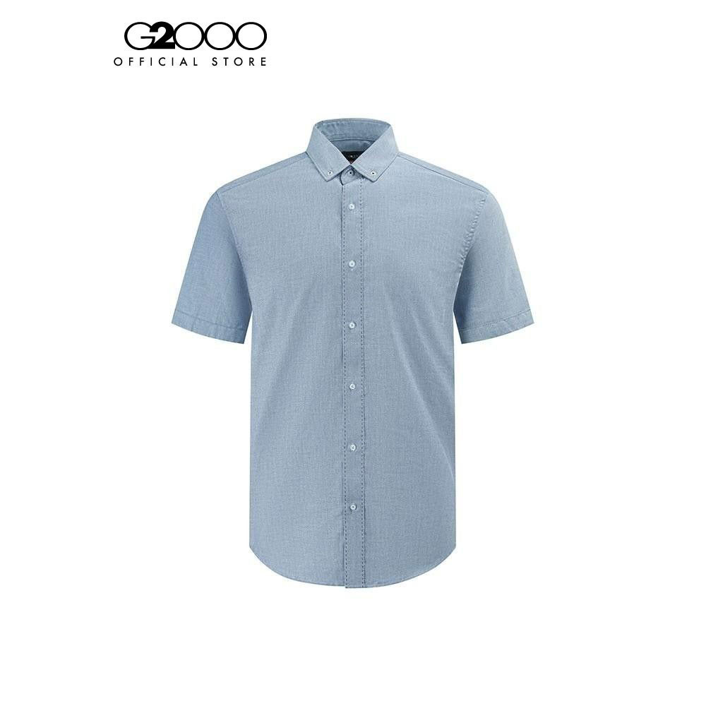 G2000 เสื้อเชิ้ตแขนสั้นลำลองสำหรับผู้ชาย ทรง SMART FIT รุ่น 3613005278 LLIGHT NAVY