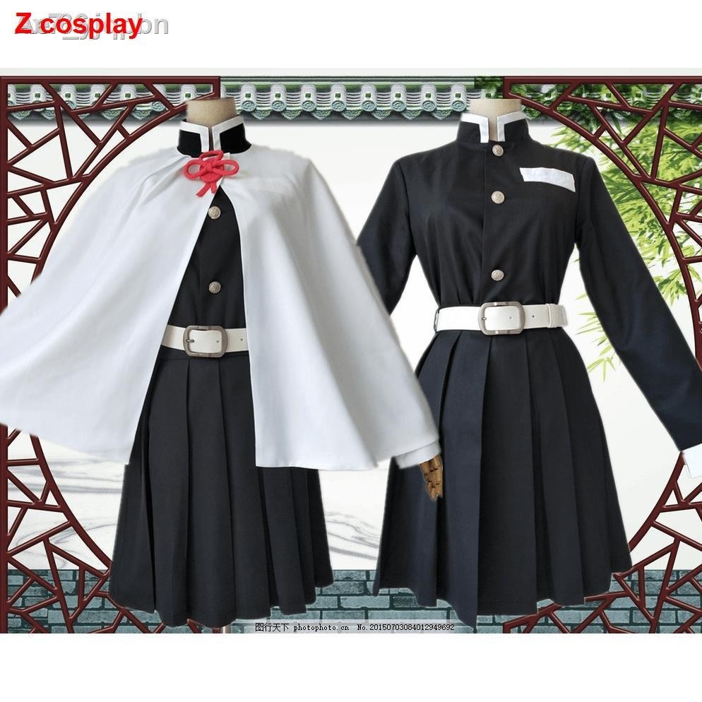 36H พร้อมส่งในไทย ชุดคอสเพลย์ Anime เสื้อดาบพิฆาตอสูร ชุดชิโนบุDemon Slayer Blade Chestnut Flower Falling Chanahu Cos C