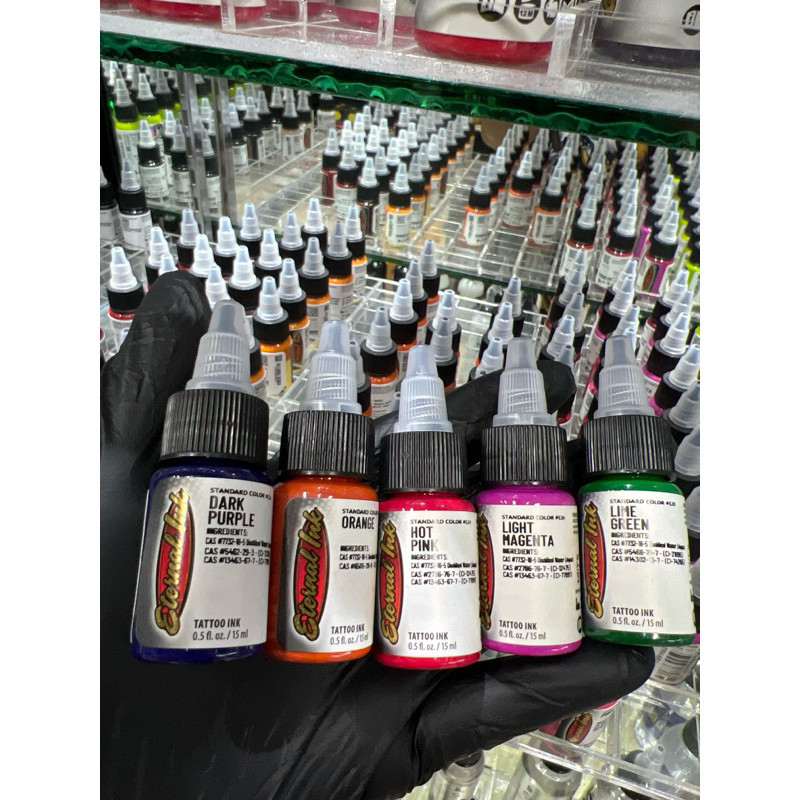 หมึกสัก ETERNAL INK แท้100% ขนาด ครึ่งออนซ์ 1/2oz (15ml)