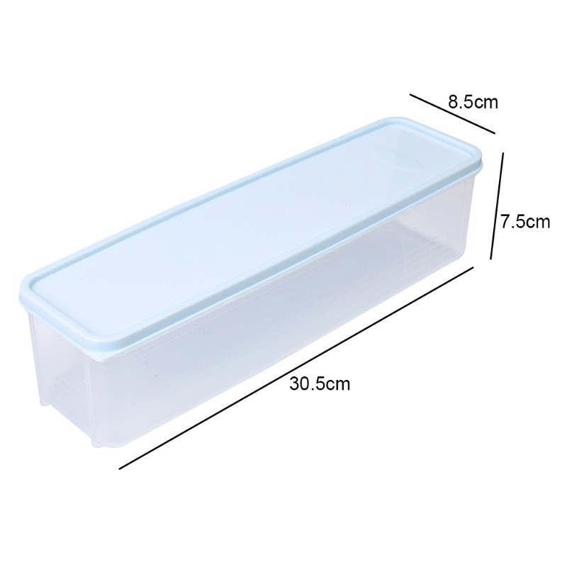 สปาเก็ตตี้กล่องเก็บของสด-ภาชนะบรรจุอาหารปิดผนึก-มัลติฟังก์ชั่ครัวเรือนออแกไนเซอร์-สี่เหลี่ยมผืนผ้าความจุขนาดใหญ่ที่มีฝาปิด-กล่องเก็บตู้เย็น-กล่องถนอมก - รูปที่ 7