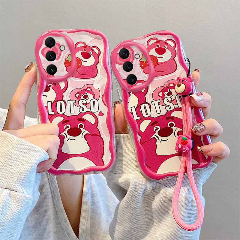 เคส Samsung A14 5G เคส Samsung A14 4Gเคสเข้ากันได้กับน่ารักการ์ตูนครีมขอบซิลิโคนอ่อนนุ่มเคสโทรศัพท์TY-NYDK