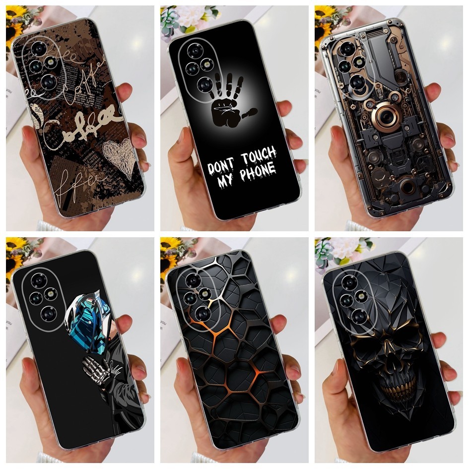 สําหรับ Honor 200 Pro 2024 กรณี Cool ทาสีซิลิโคนกันกระแทก Soft TPU ฝาครอบป้องกันสําหรับ Honor 200 Pro 5G Honor200 ปลอก