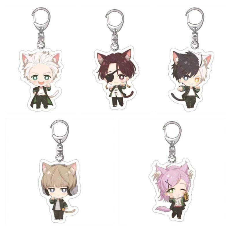 5 สไตล์ Anime Wind Breaker พวงกุญแจ Sakura Haruka Suou Hayato Umemiya Hajime Kiryuu Mitsuki Ren Kaji จี้พวงกุญแจกระเป๋าอุปกรณ์เสริมกุญแจรถเครื่องประดับแฟนของขวัญ