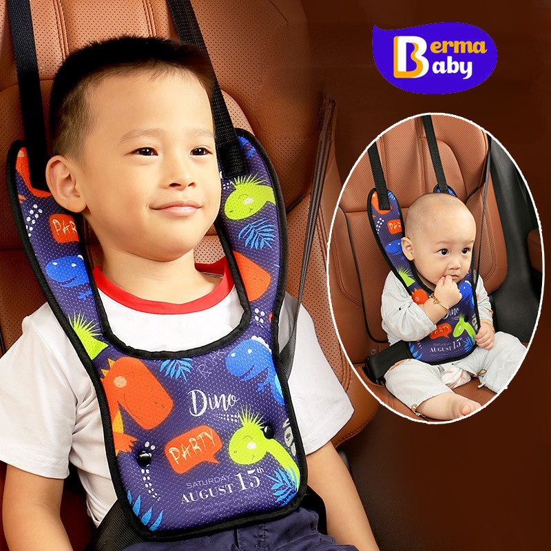 Berma Baby ปลอกหุ้มเข็มขัดนิรภัยเด็ก ที่ปรับระดับเข็มขัดนิรภัย ปรับได้ สายคล้องไหล่ 6 เดือน -14 ปี