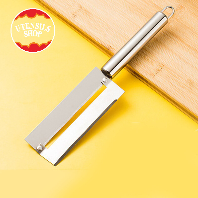 UTENSILS ที่ปอกสับปะรด มีดปอกผลไม้ ที่เลาะตาสับปะรด ด้ามจับไม้ Pineapple Peeler มีดเลาะตาสับปะรด สำหรับใช้ ปอก เซาะ