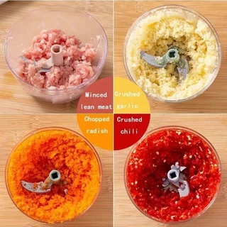 litai เครื่องบดเนื้อกระเทียม เครื่องปั่นมือ เหมาะสำหรับ พริก กระเทียม เนื้อสัตว์ ผัก ผลไม้ 500/900ml
