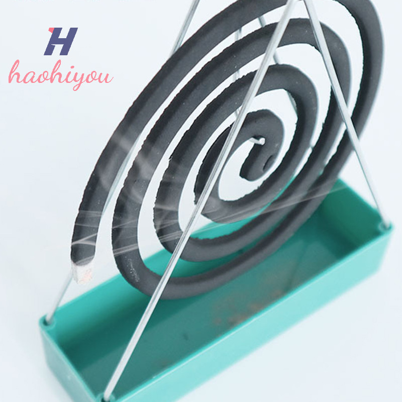 <haohiyou> เหล็กม้วนยุงผู้ถือธูปผู้ถือขดลวดธูป Burner กรอบโมเดิร์น Repellent ธูป Rack สําหรับครัวเรือนห้องนอน Patio Nice