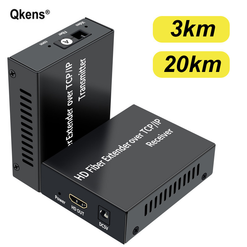 1080P 3km HDMI Fiber Extender Over TCP/IP SC Fiber Optical Cable VS 20km HDMI Fiber Optical Extender