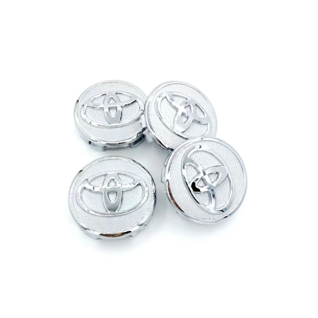 4pcs 57mm รถศูนย์ล้อ Hub Caps ฝาครอบ Auto Emblem Badge ล้อขอบหมวก Trim รถอุปกรณ์เสริมสําหรับ Toyota Corollaex/Yaris/YARL/Vios (Befor 2017) - รูปที่ 3