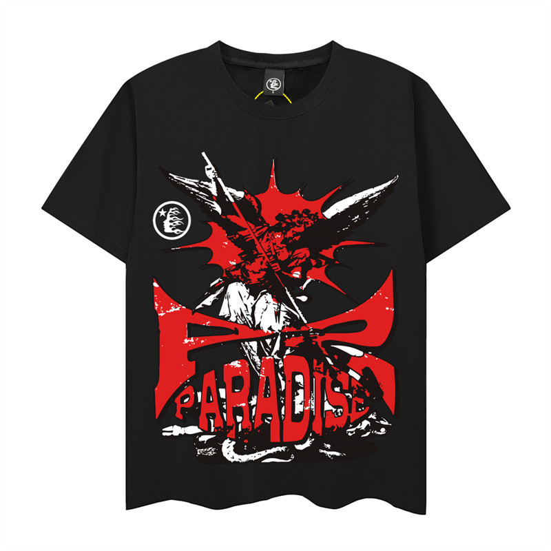 เสื้อยืดแขนสั้น High Street Hellstar-Bigger-Than-Satan Satan Virgin อินเทรนด์ที่สวยงาม