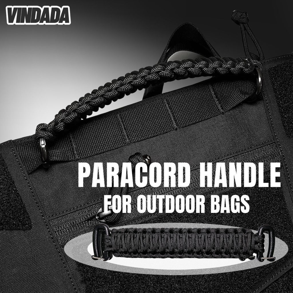 Paracord Handle สําหรับกระเป๋ากลางแจ้งกระเป๋าเป้สะพายหลังอเนกประสงค์
