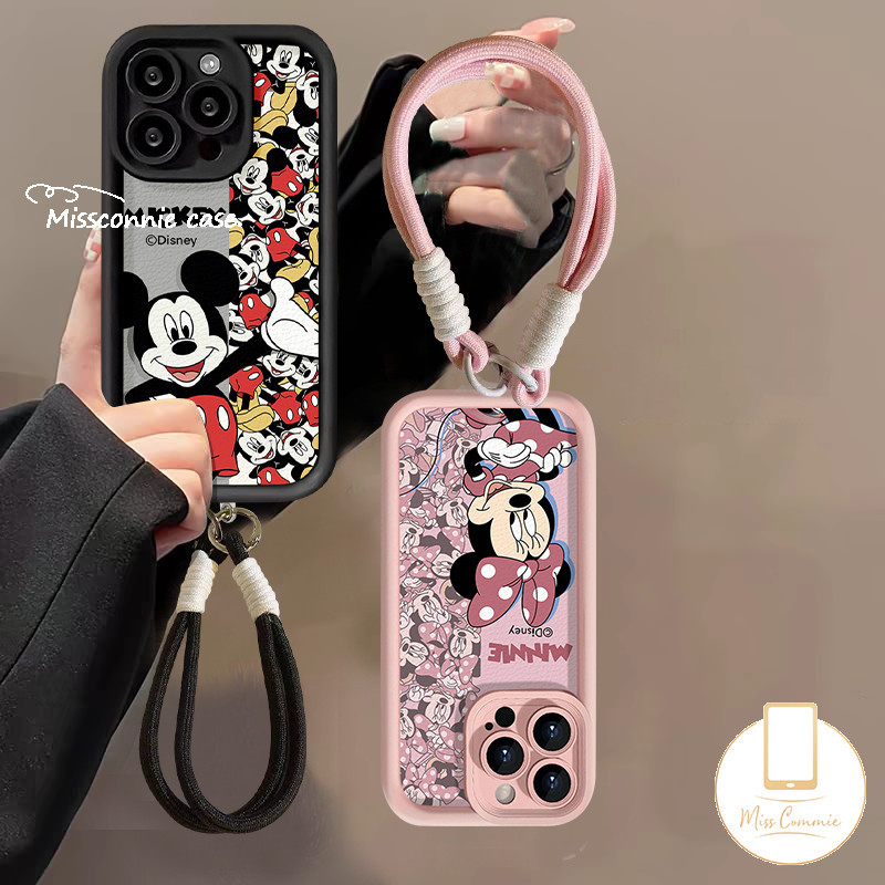สําหรับrealme C67 C12 C15 C63 หมายเหตุ 60 50 C35 C11 5s 11 6i 8i 9i 5i 7i C55 C20 C31 C51 C33 C25Y C51s C30 C25Y C25Y C25Y C25Y C21 สร้อยข้อมือMickey C65 C21 คู่C21 มินนี่เมาส์น่ารักC21 C53 เคส