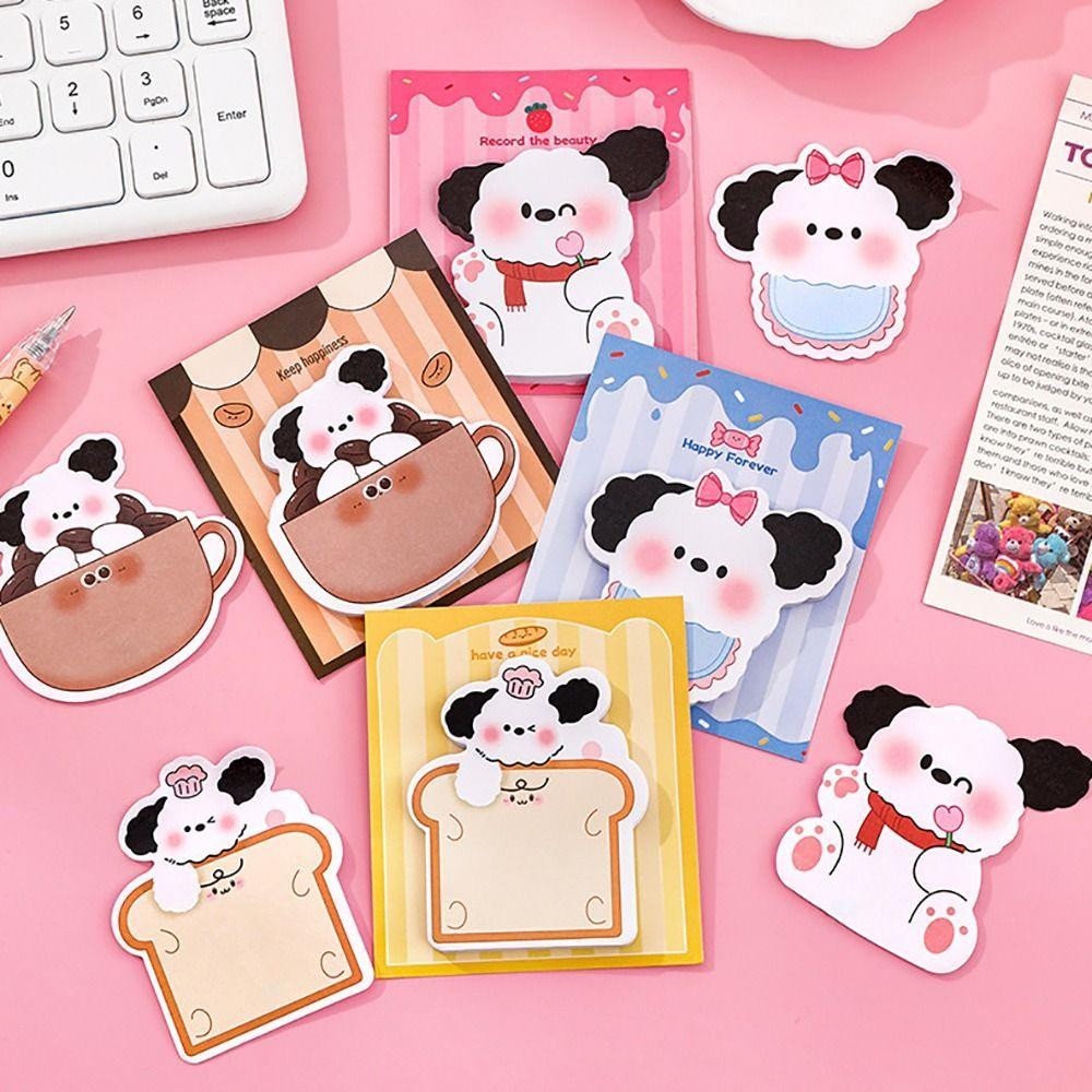 คาอุส‌ บันทึกย่อ 30แผ่น, แผ่นจดบันทึกลูกสุนัขการ์ตูน, วางแผนเครื่องเขียน น่ารัก - รูปที่ 6