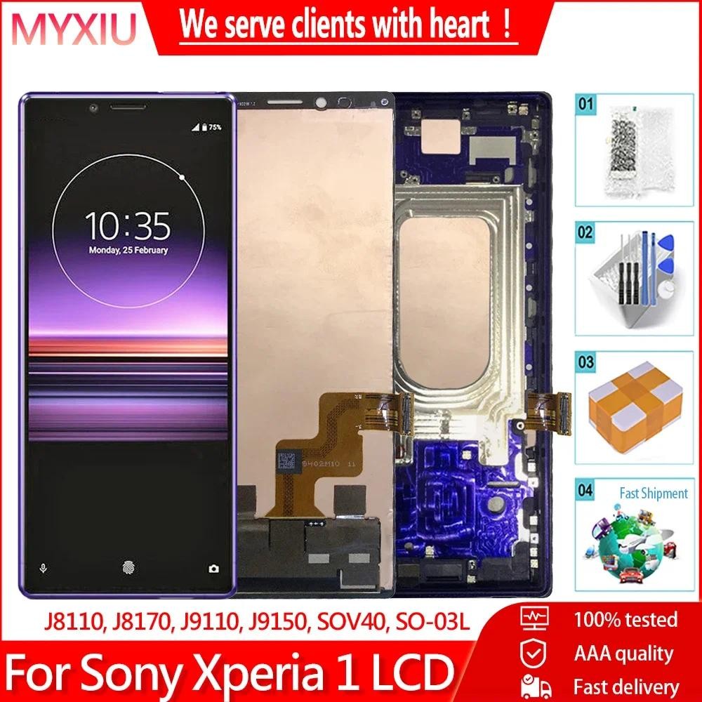 6.5 Original สําหรับ Sony Xperia 1 J8110 J8170 J9110 J9150 LCD Touch Screen Digitizer สําหรับ Sony X