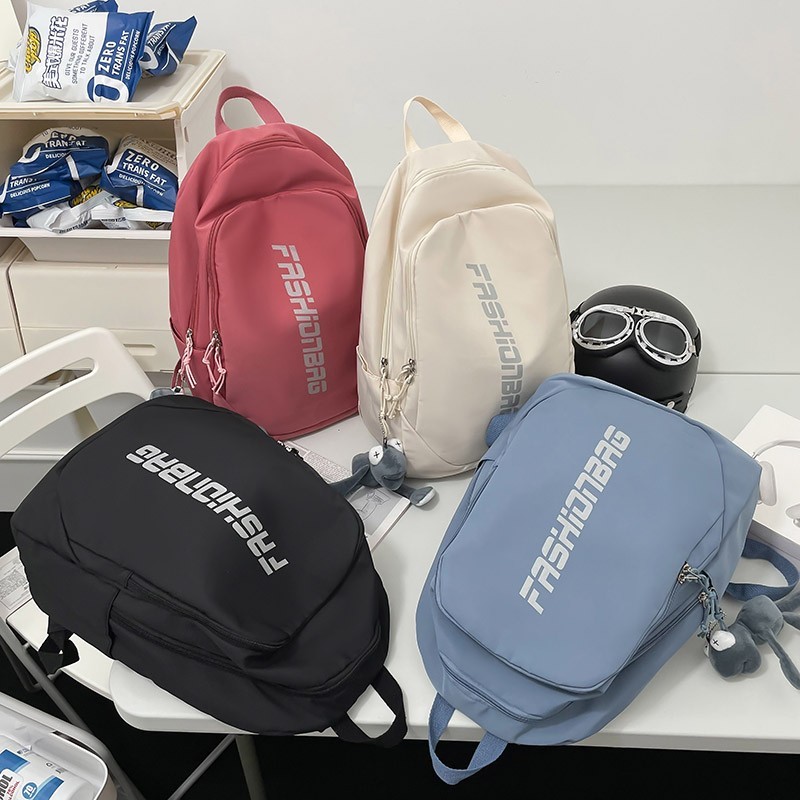 กระเป๋าเป้สะพายหลังชั้นนักเรียนไนลอนกระเป๋าเป้สะพายหลังวิทยาเขตสไตล์ใหม่