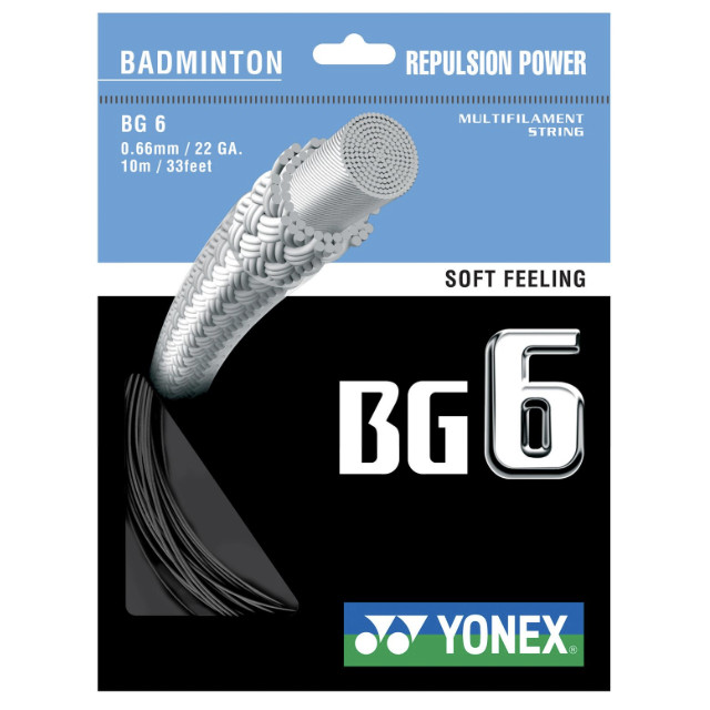 STRING RAKET BADMINTON YONEX BG6 ให้ความรู้สึกนุ่ม