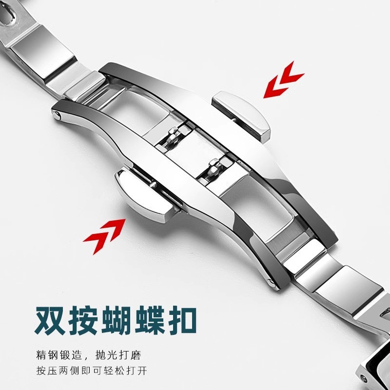 18/19/20/21/22มม. สายโลหะสแตนเลสสําหรับ ไซโก้ เลขที่. 5 สร้อยข้อมือนาฬิกาเหล็ก Seiko Water Ghost Cocktail Abalone สายนาฬิกาแบบกระป๋อง - รูปที่ 2