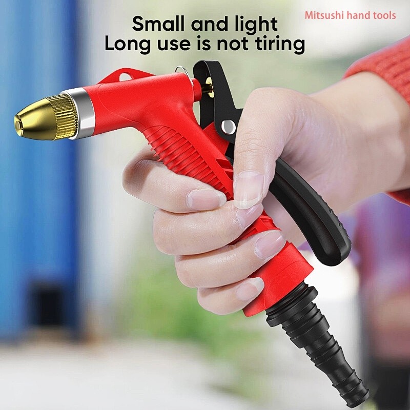 Mitsushi หัวฉีดน้ำ สายยางรดน้ำ หัวฉีดน้ำ ปืนฉีดน้ำล้างรถ เครื่องมือทำสวน อุปกรณ์รดน้ำต้นไม้