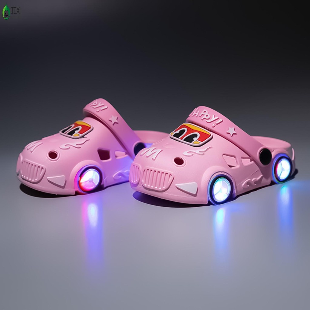 เด็กน่ารักรองเท้าแตะผู้ชายเรืองแสงลําลองอินเทรนด์และรองเท้าแตะฤดูร้อนมีสไตล์น่ารัก