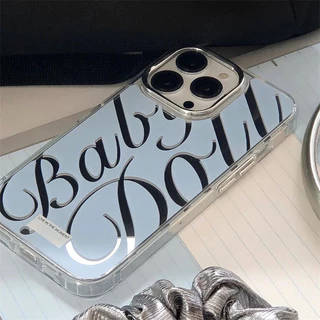 INS Case For เคส iPhone 11 13 16 15 14 12 17 Pro Max เคสไอโฟน11 13promax 16pro Cute เคสโทรศัพท์มือถือเคลือบกระจกไฟฟ้า