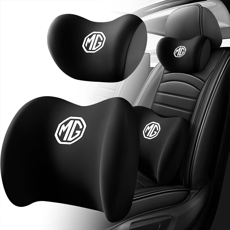 Car Headrest & Lumbar Support Cushion Lumbar Support Pillow & Neck Pillow Kit for MG ZS EV EP PLUS HS ZS MG5 EXTENDER MG6 RX5