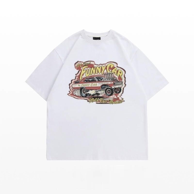 (จัดส่งตลอด 24 ชั่วโมง)เสื้อยืด Oversize เสื้อยืดวินเทจสีชมพู Jamieson’s สไตล์เกาหลี คอตตอน 100% - รูปที่ 5