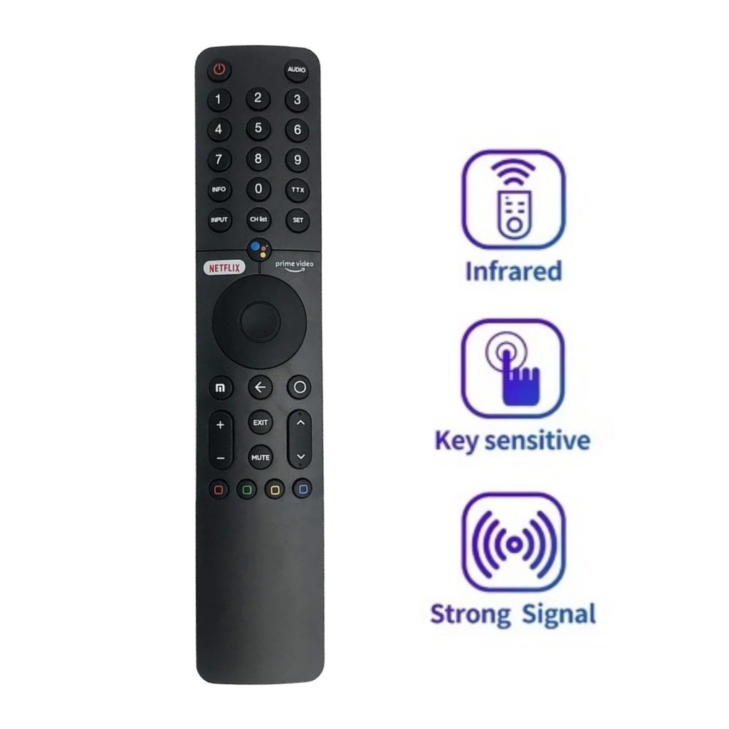 XMRM-19 บลูทูธเสียงรีโมทคอนโทรลสําหรับ Xiaomi MI P1 Q1 Android สมาร์ททีวี L32M6-6AEU L43M6-6AEU L55M