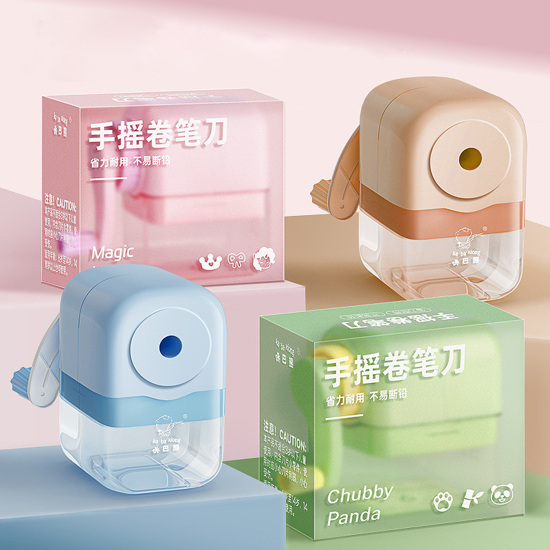 กบเหลาดินสอน่ารักและใช้งานได้จริงพร้อมรูคู่สําหรับนักเรียน