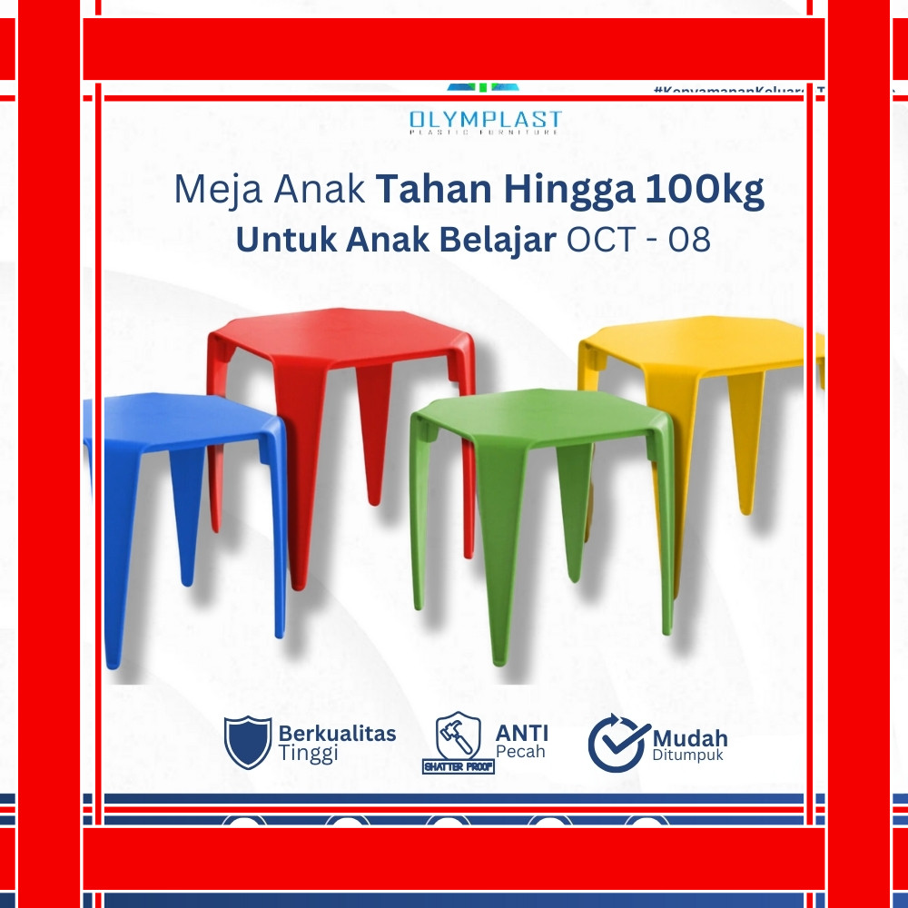 พลาสติกอเนกประสงค์ Olymplast Oct 08 Oct 08 / Olympas Corner Table OCT 08 / โต๊ะ Olymplast