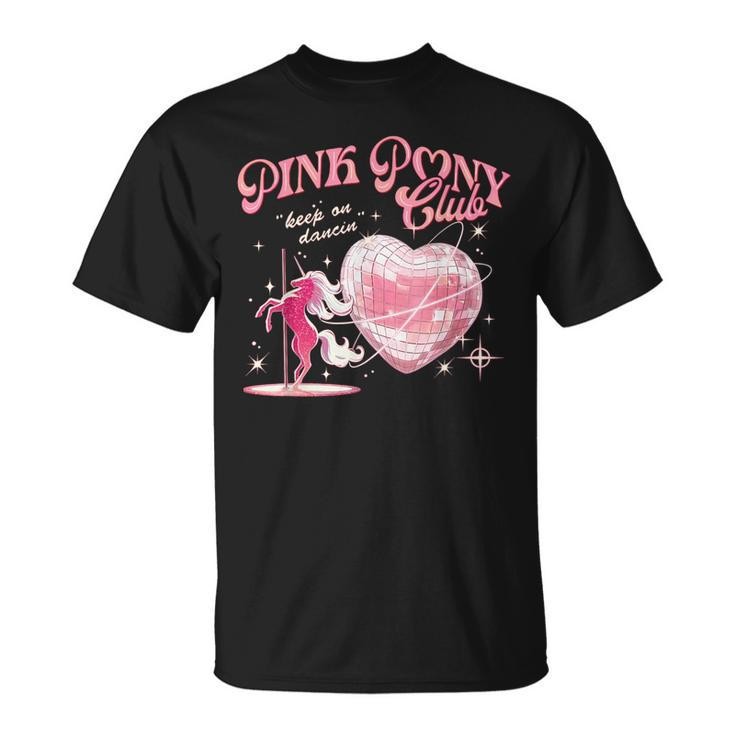 เสื้อยืดผู้ชาย Pony และ Heels Lover สีชมพู s Clubs Disco วันเกิดวัวเสื้อยืดผ้าฝ้ายกีฬา Oversize Tops