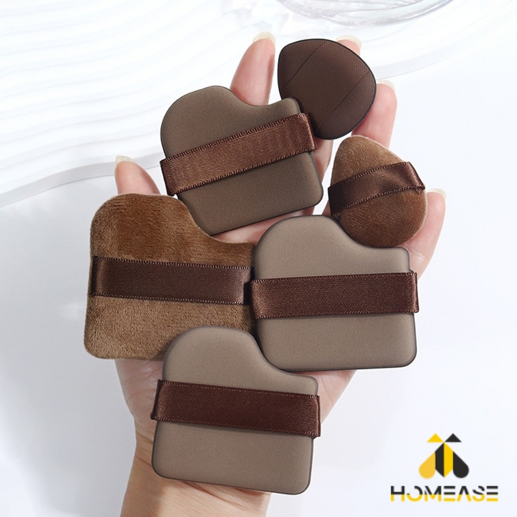 HA พัฟช็อกโกแลต 6 ชิ้น พัฟกำมะหยี่ ไม่กินแป้ง พัฟขนาดมินิ ดูดน้ำแล้วขยายตัว Powder puff - รูปที่ 6