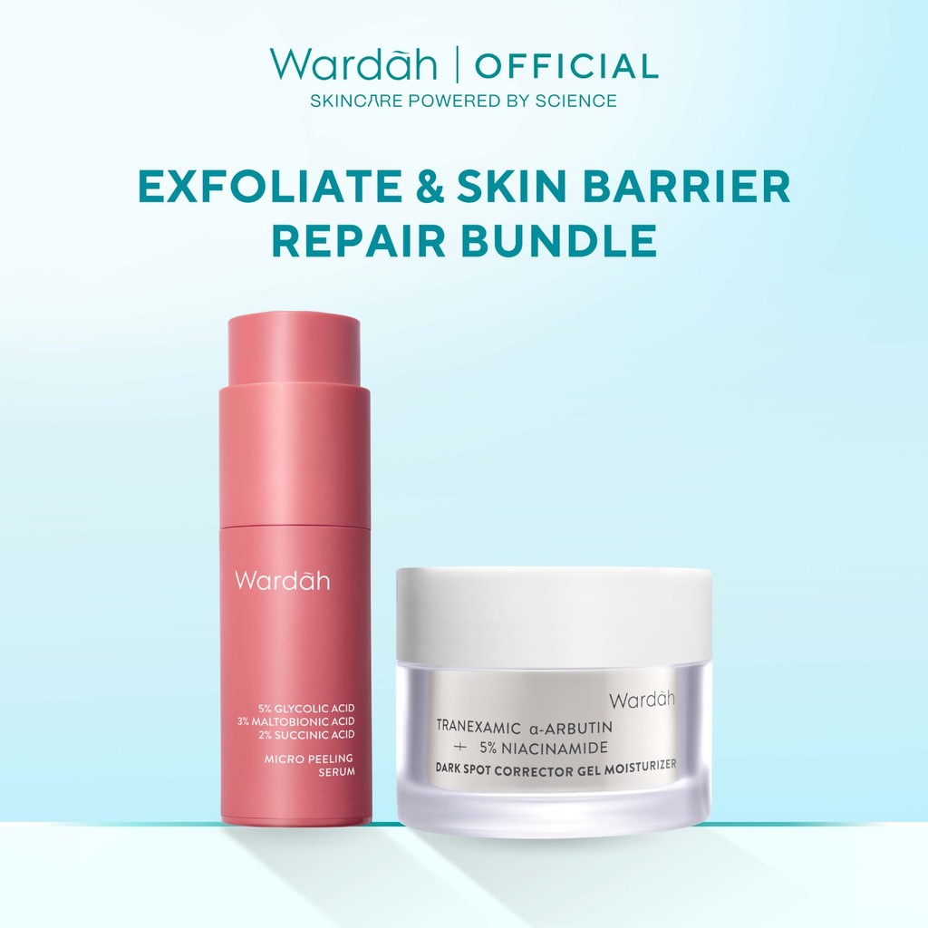 Exfoliate & Skin Barrier Repair Bundle - Micro Peeling Moisturizer Gel - Exfoliate, Deep Repair Skin