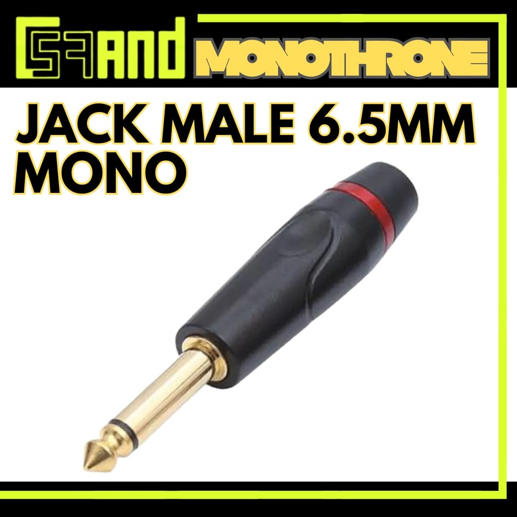 Akai Mono 6.5mm TS Jack Mono Male Audio Phone Jack Head