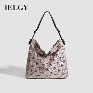 IELGY Geometric Diamond Sequin Tote Bag One Shoulder Commute…