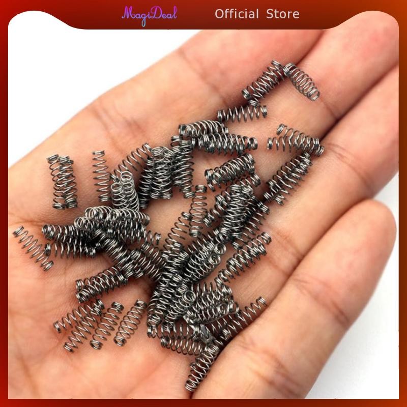 Magideal 100 ชิ้นเบ็ดตกปลาชุดตะขอพร้อมสปริงที่ถอดออกได้สําหรับตกปลากลางแจ้ง