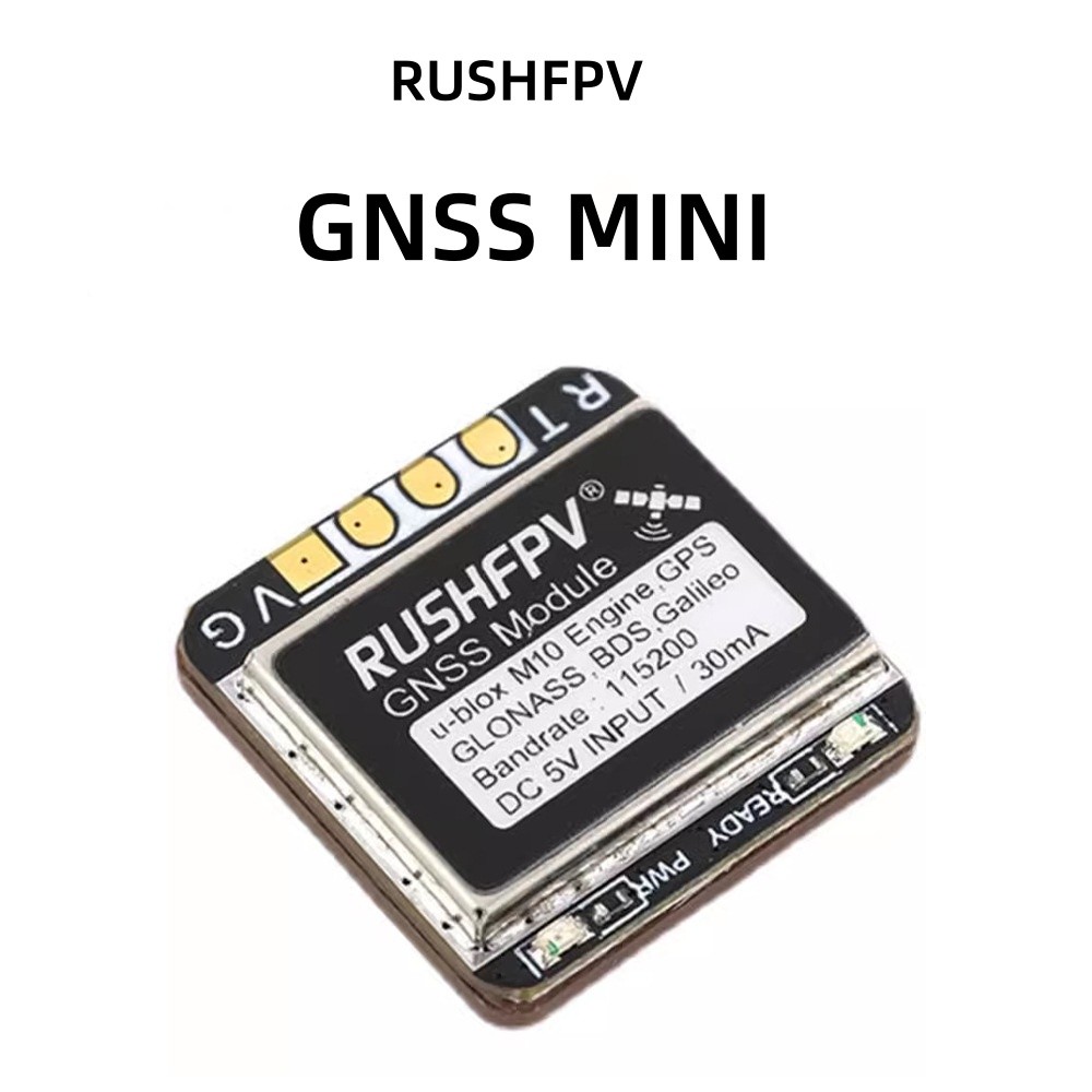 Rushfpv GNSS MINI M10 UBX NMEA Dual Protocol GPS Module เสาอากาศเซรามิกในตัว