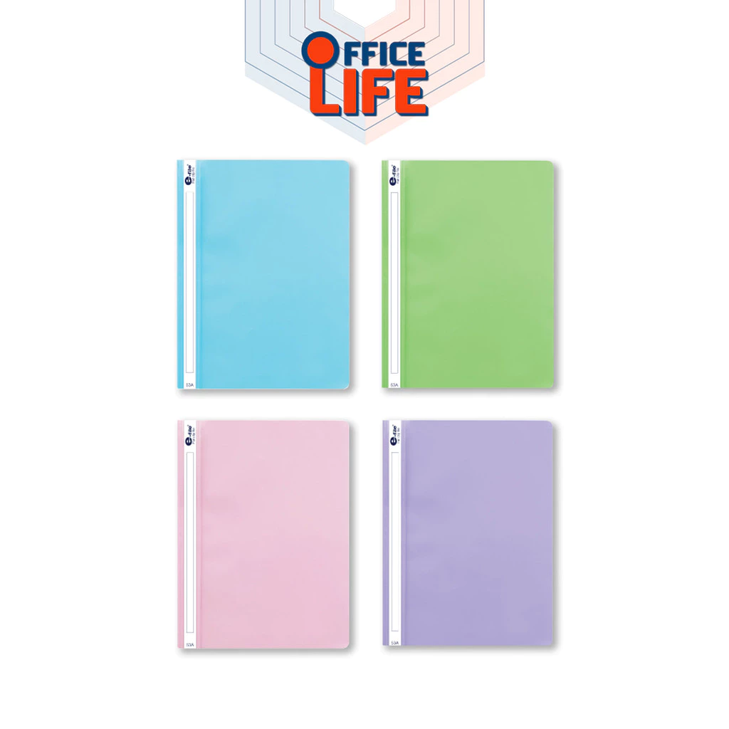 e-file แฟ้มเสนองานเเบบเจาะ 2 รู รุ่น 53A ขนาด A4 (1 เล่ม)