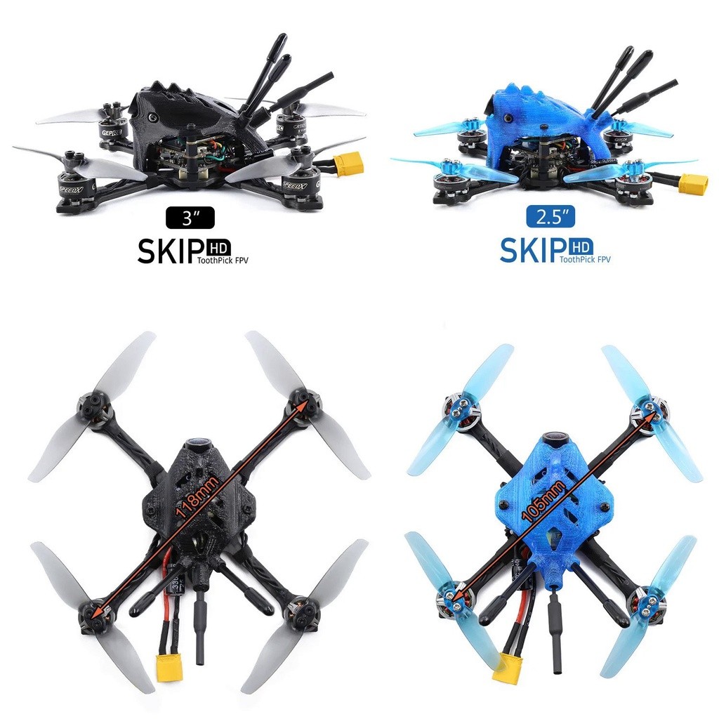 GEPRC ข้าม HD 3 1080จุด2.5นิ้ว3นิ้ว Caddx ไม้จิ้มฟัน FPV แข่งจมูก IQYI