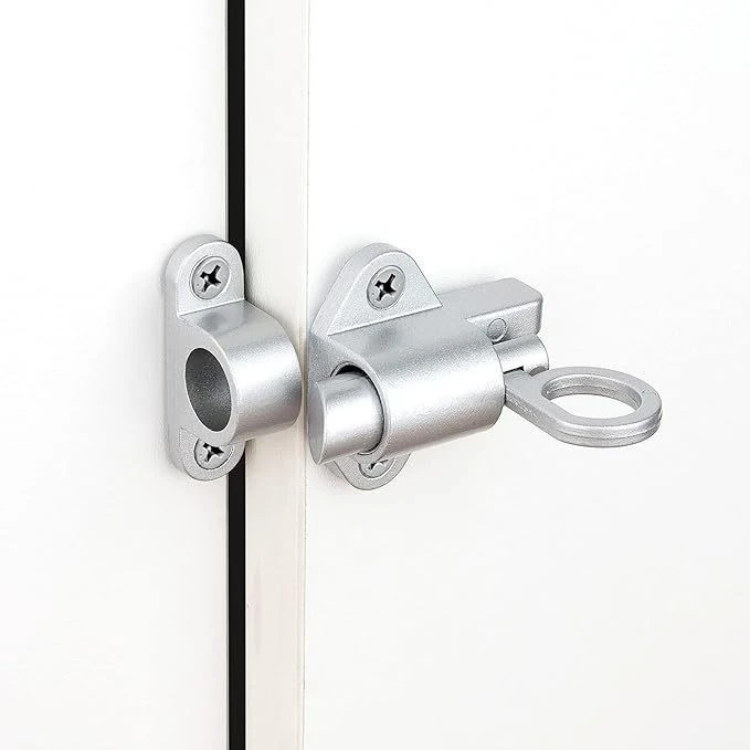 กลอนล็อคประตู สลักปิดตัวเอง แบบสปริงเด้งกลับ Self-Closing Latches กลอนประตูเหล็ก หน้าต่าง