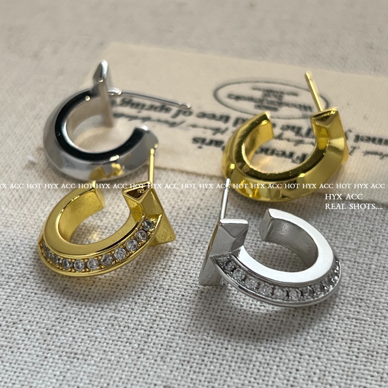 ต่างหูผู้หญิง High-end Simple Shiny Zircon [T] ต่างหู - รูปที่ 2