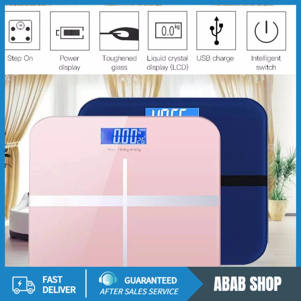 เครื่องชั่งน้ำหนัก 1 ชิ้น ชาร์จ USB อิเล็กทรอนิกส์ ดิจิตอล แม่นยำ สำหรับใช้ทุกสถานการณ์