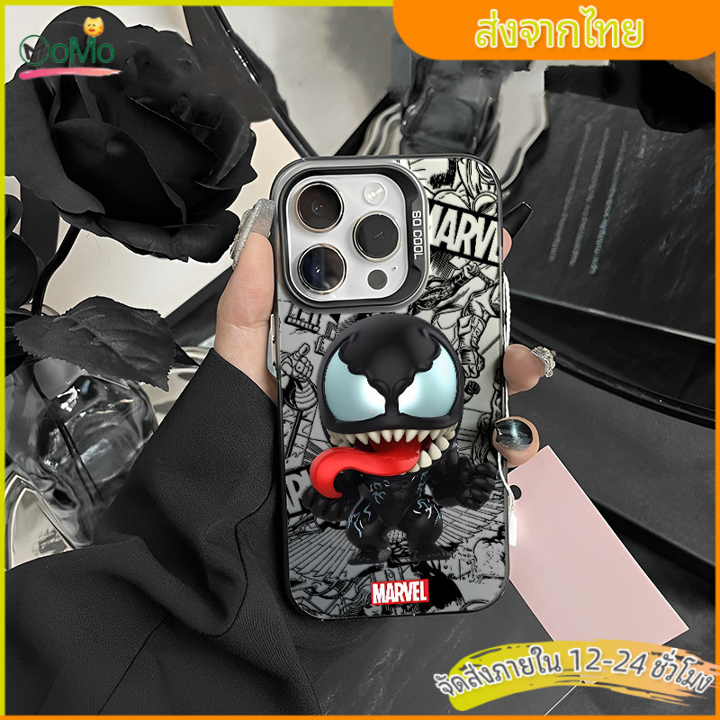poison เคสไอโฟน 11 13 กันกระแทก ตลก สไปเดอร์แมน กรณีมือถือ สำหรับ iPhone15plus 16 promax 14 12mini XR/XSMax 7 8 SE2020 ราคา ถูกที่สุด ดีลบีเคเค แกลเลอรีภาพที่ 8