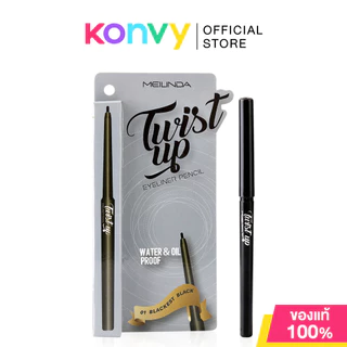 Mei Linda Twist up Eyeliner Pencil เมลินดา ดินสอเขียนขอบตาสูตรกันน้ำ.