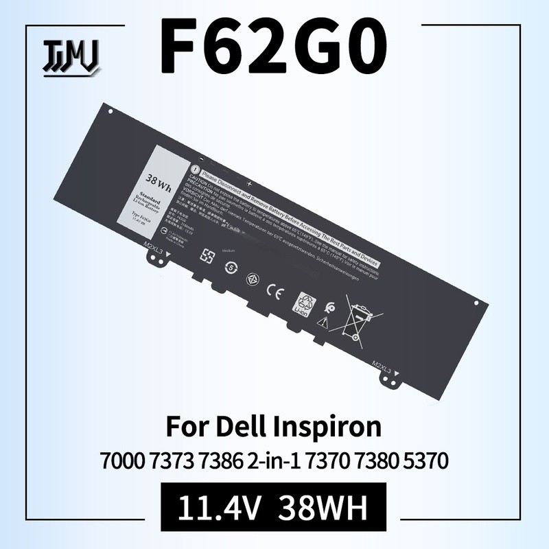 F62G0 Battery for Dell Inspiron 13 7000 7373 7386 2-in-1 7370 7380 P83G P83G002 P91G001 P87G001 Vost