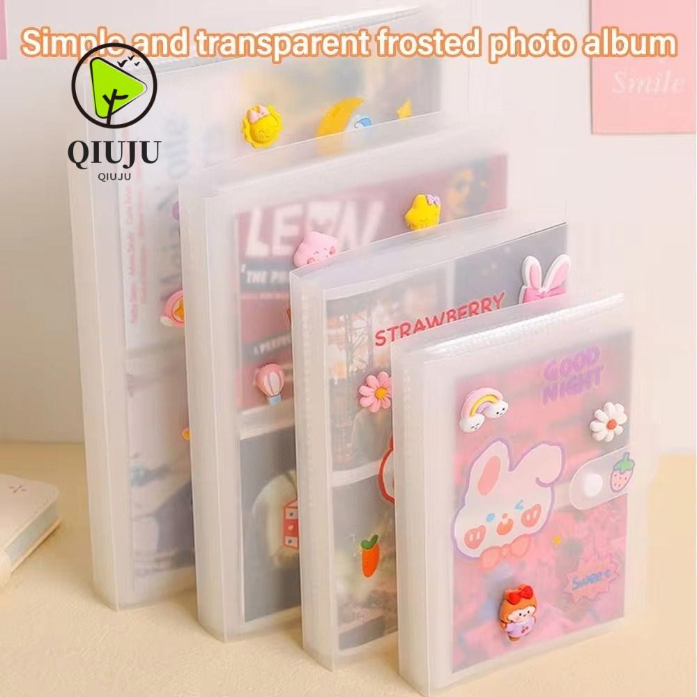 ชิวจู อัลบั้มรูป 1 ชิ้น, 80/160 ช่องรวบรวมหนังสือผู้ถือบัตรรูปภาพ, พีวีซี โปร่งใส 3/4/5/6/7 นิ้วที่ใส่บัตรรูปถ่าย ดาวไอดอล